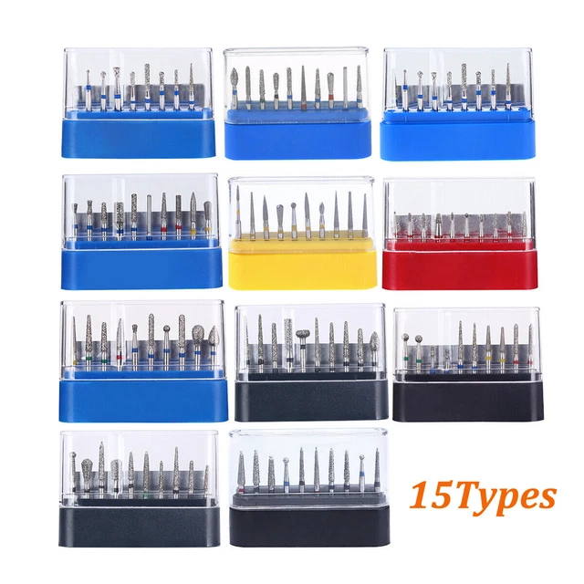 Dental FG Diamond Burs Composite/Polishing Kit for High Speed Handpiece 15types