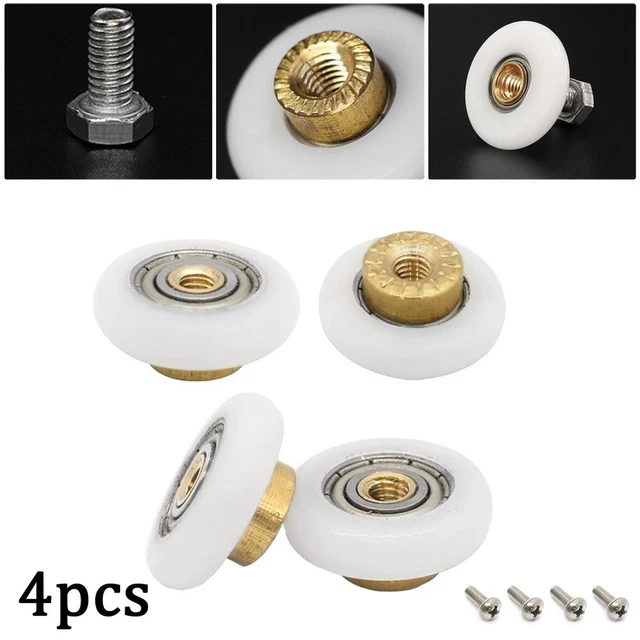 SHOWER DOOR ROLLERS deflection roller wheels large wall hanging wheel ...