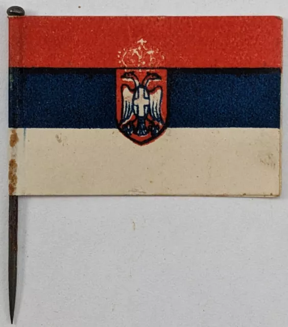 WW1 Home Front; Serbian Patriotic Fundraising Flag Day Pin Badge