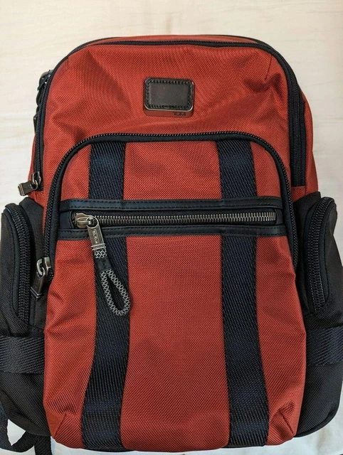TUMI Alpha Bravo Norman Backpack 0232307RST Ballistic Nylon Russet Black Unused