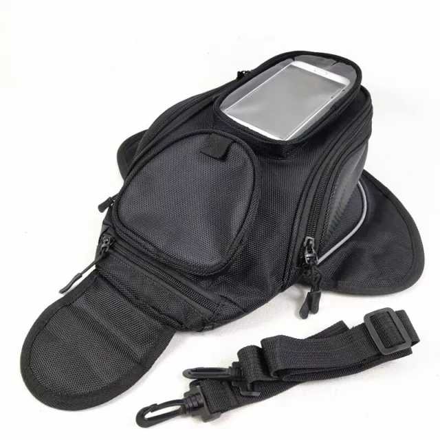 Motorcycle Magnetic Oil Fuel Tank Bag Motorbike Luggage Saddle Bag Waterproof 2