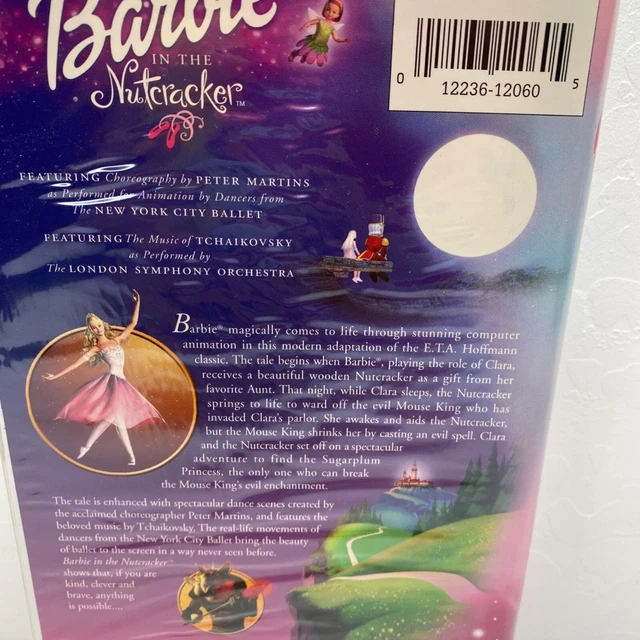 VINTAGE BARBIE IN The Nutcracker First Movie VHS Tape Plastic Clamshell
