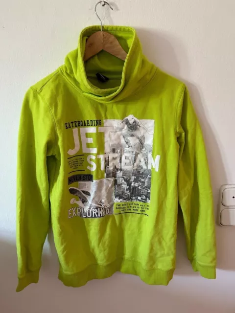 Chapter Young pullover SKATEBOARDING collo eretto taglia 170/176 14-15 verde ragazzi