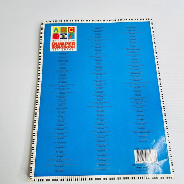 ABC FOR KIDS Bumper Song Book 100 Songs The Wiggles, Bananas in Pyjamas