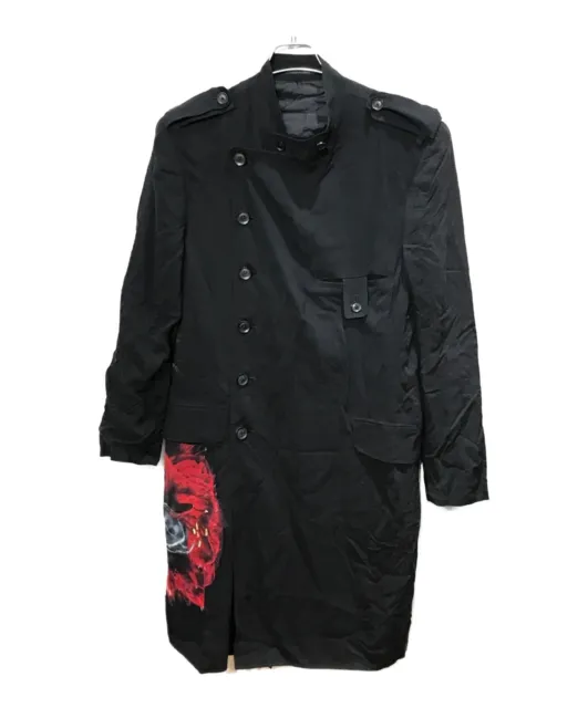 YOHJI YAMAMOTO Pour Homme 19SS Ink Colored Flower Print Coat M