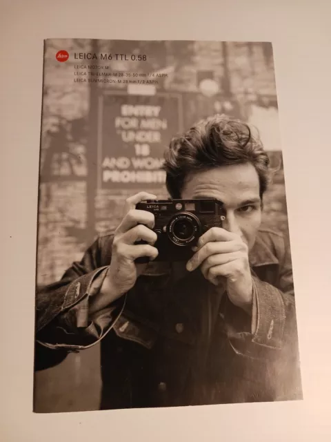 Folleto Leica M6 TTL con visor de 0,58 - coleccionable