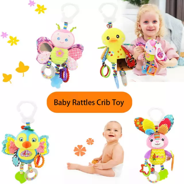 Baby Hanging Rattles Toys Newborn Crib Toys Car Seat Stroller Toys Baby Gifts