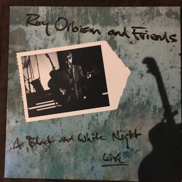 ROY ORBISON & FRIENDS A Black & White Night - Original 1989 Virgin LP - TOP NM