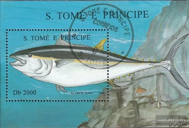 Sao Tome e Principe Block363 (kompl.Ausg.) gestempelt 1996 Meeresfische