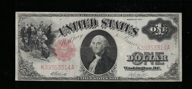 SC 1917 $1 Legal Tender Sawhorse (314A)