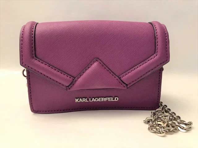 Sac Bandoulière Diesel En Cuir Violet Lilas - Bakstage - Neuf Avec Étiquettes - EAN 8059079012706