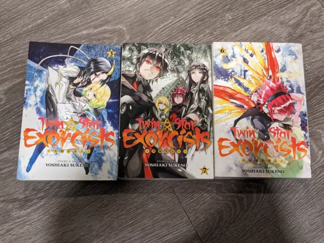 Twin Star Exorcists manga bundle volumes 3-6 by Yoshiaki Sukeno