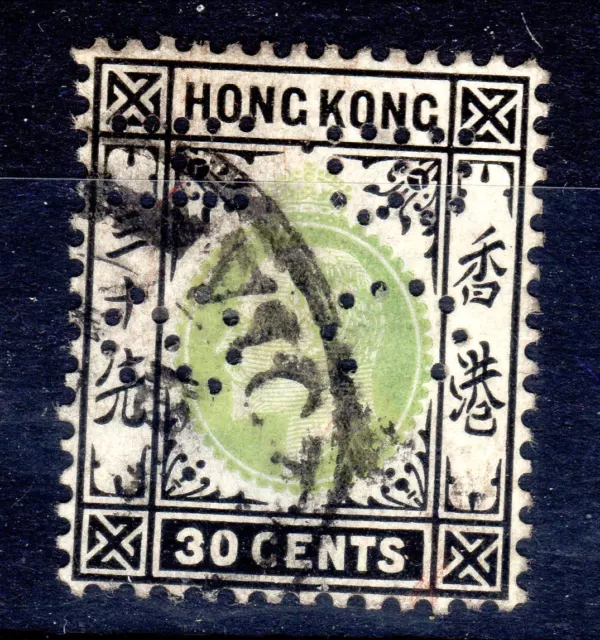 Hong Kong 30c fine used SG84 Cat £40  mcca KEDVII 1904-06  [H2812]