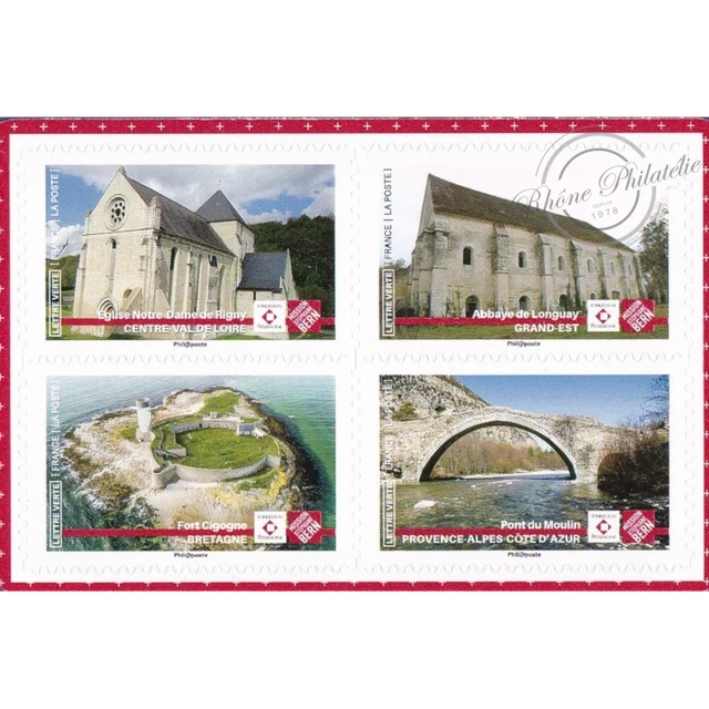 CARNET FRANCE N°C1765 NOTRE PATRIMOINE TIMBRES POUR AFFRANCHIR 12