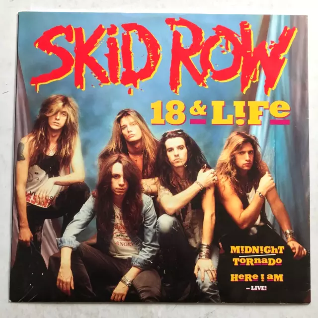 SKID ROW - 18 And Life  Vinyl Single 12" 1990