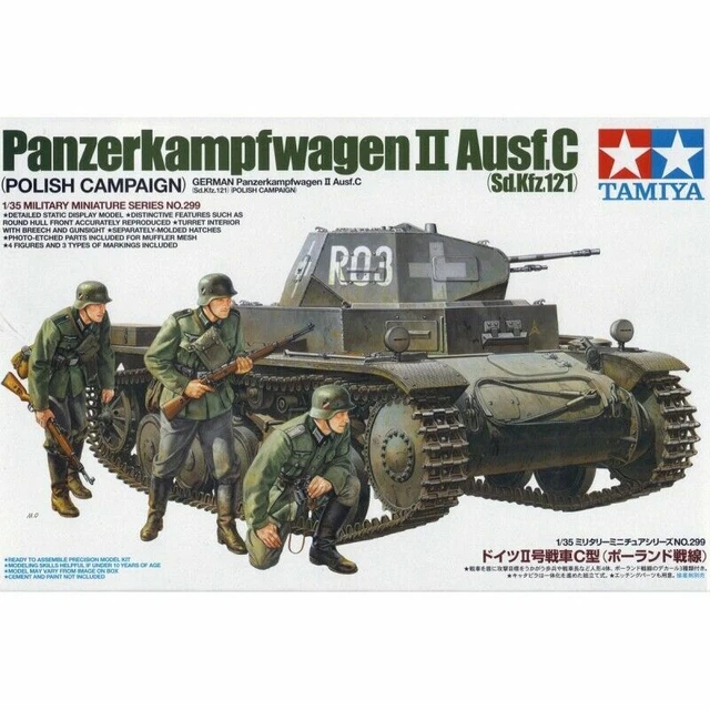 Maquette Sd.Kfz.121 Panzerkampfwagen II Ausf. Kit C pour monter 1/35 de Tamiya
