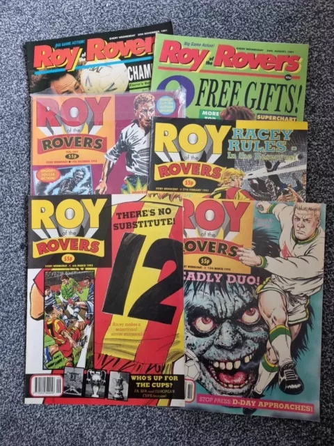 #8. Roy of the Rovers  6 Comics From 1991 -1993