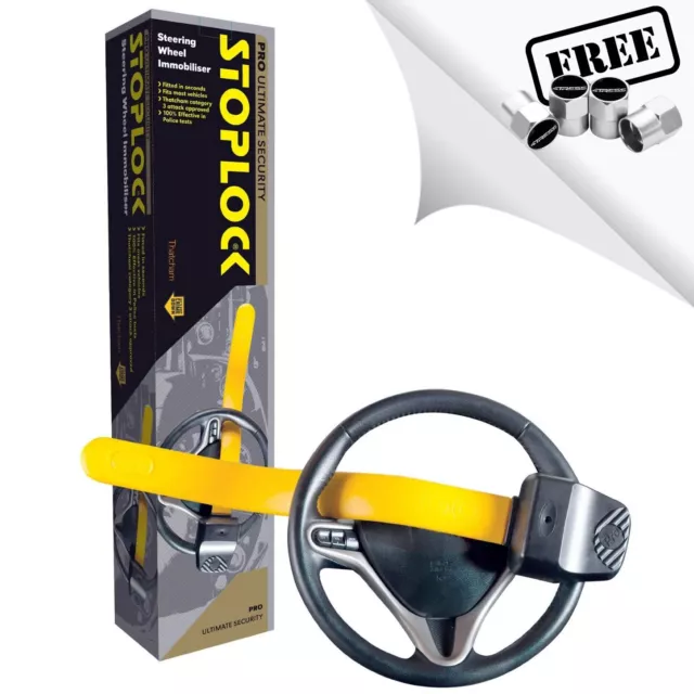 Stoplock PRO Steering Wheel Lock Car Van Motorhome Anti Theft High Security .C ✅