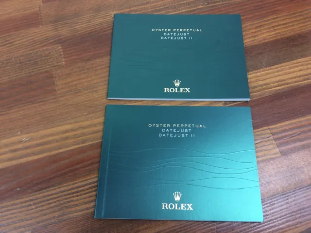 Rolex Oyster Perpetual DateJust II Booklets in German 2012 Set of 2 + FREE POST