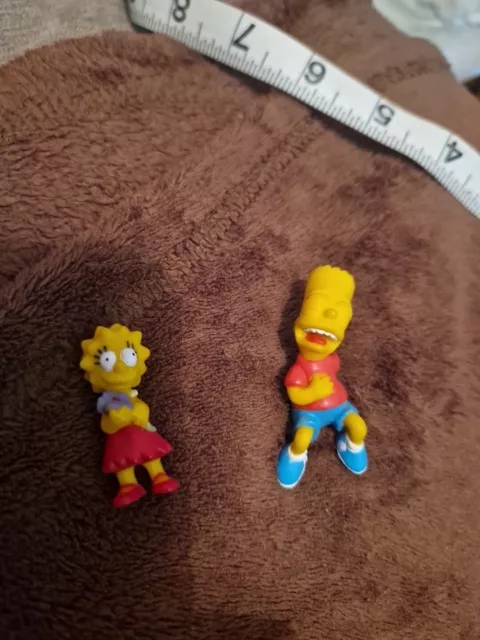 The Simpsons Figures Bundle Rare Retro Vintage BART and LISA 90s Fox