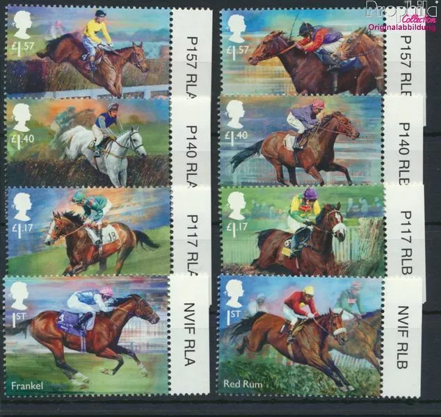 Briefmarken Großbritannien 2017 Mi 4030-4037 (kompl.Ausg.) postfrisch Pfer(96628