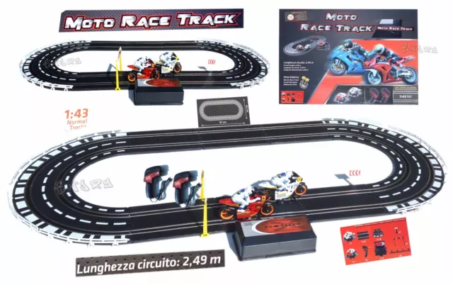 Circuit Électrique Motogp Grand Prix Avec Double Télécommande Circuit Motos