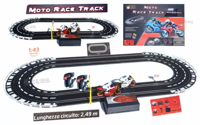 CIRCUIT ÉLECTRIQUE MOTOGP Grand Prix Avec Double Télécommande Circuit Motos  EUR 46,37 - PicClick FR