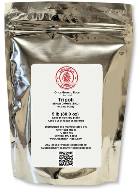Once Ground Rose Tripoli Compound / 5lb / Medium Grade/ Polishing Fine Powder