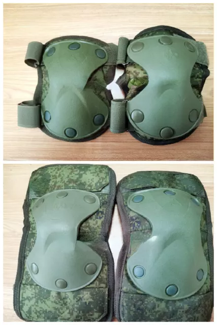 Russian Tactical Gear 6B51 Little Green Man Camouflage Knee Pads and Elbow Pads