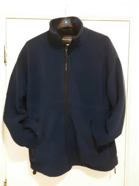 MENS BLUE OPENTRACK THICK FLEECE SIZE M . Made in the uk