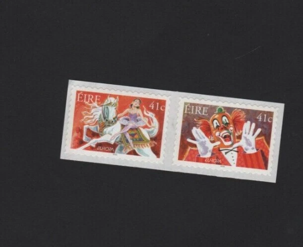 Ireland stamps: 2002 SET-Europa Circus- Self adhesive from Coils SG1539-1540 MNH