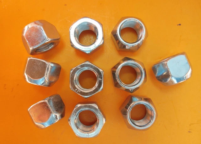 10 LEFT Hand Thread 1/2"-20 Lug Nut Mopar Dodge Chrysler Plymouth LH 57-70 3/4HX