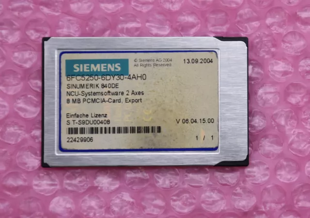 Siemens Sinumerik 840DE / 6FC5250-6DY30-4AH0 / NCU-Software 2Axes / 8MB/ EXPORT