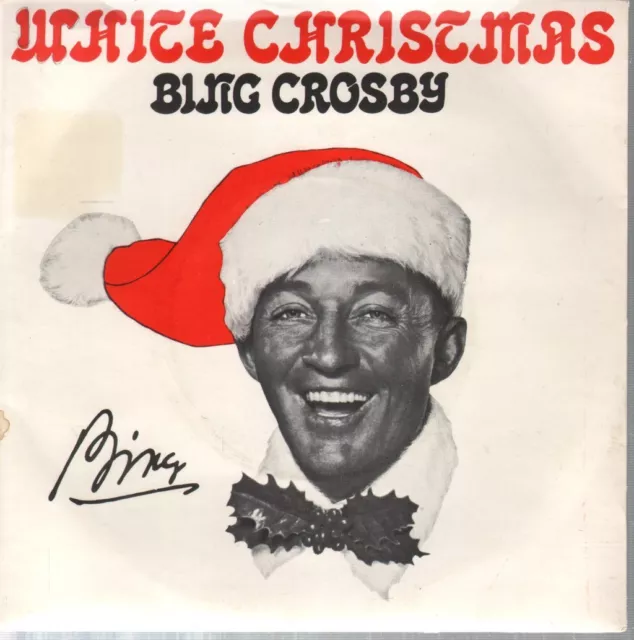 Bing Crosby White Christmas 7" vinyl UK MCA 4 pronged centre reissue b/w god