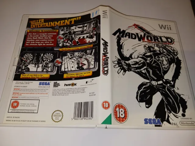 Bradygames MadWorld Official Nintendo Wii Game Strategy Guide Book Sega