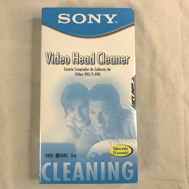 SONY VIDEO HEAD Cleaner For VHS SVHS Players Recorders Sealed 23.99