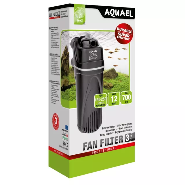 Aquael Filtre Intérieur Fan 3 Plus - Ventilateur Pompe à Eau Oxygène