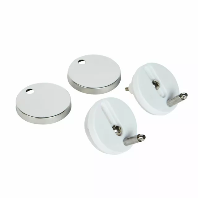 Toilet Seat Hinges Blind Hole Fixings Expanding Top Fixng Screws Quick Release