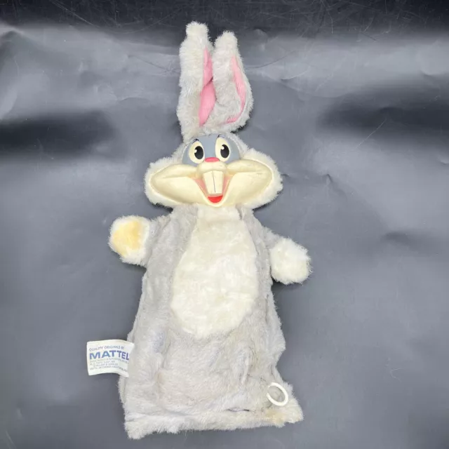 VINTAGE MATTEL 1962 TALKING BUGS BUNNY PULL STRING HAND PUPPET TOY WORKS Read