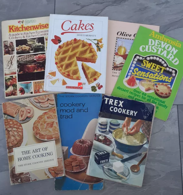 Bundle Vintage Stork Mod & Trad Trex Bisto Kitchenwise Paperback Cookery Books