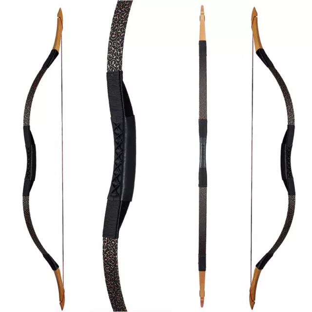 Archery Traditional Handmade Mongolian Horse Bow Hunting Recurve Bow 20-50lbs 2