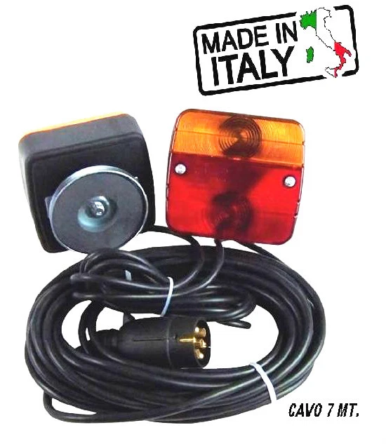 KIT FANALI POSTERIORI Completo Per Rimorchio Carrelli Roulotte Trattore Rimorchi EUR 20,00 - Foto 7