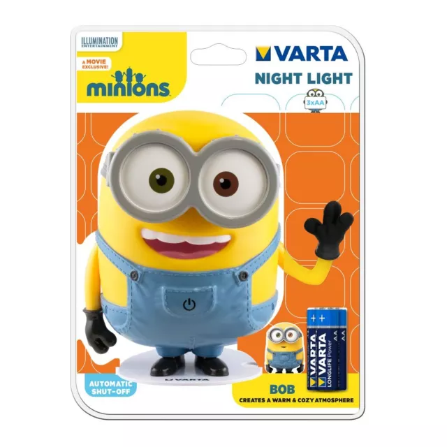 Night Light Minions Varta Yellow Multicolour NUOVO