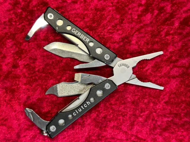 Gerber Essentials Clutch Black Mini Multi-Plier 12 Function 8 Tool Keychain(S40)