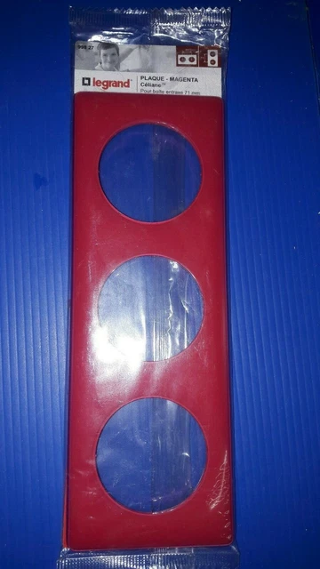 Plaque Triple Glacés Legrand Celiane - Réf. 99847, Pamplemousse, Neuve Emballée