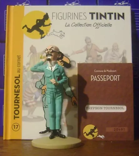 Figurine Tintin Collection Officielle - Tournesol au cornet n°17