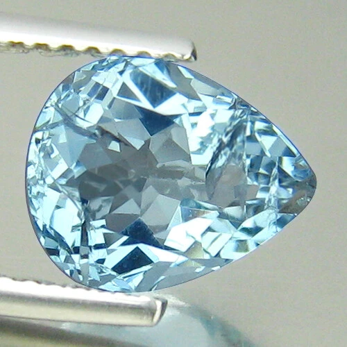 2.44Ct GORGEOUS ! UNTREATED SANTAMARIA BLUE AQUAMARINE FROM BRAZIL