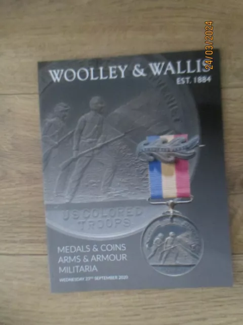 Medal ,Coin & Militaria Auction Catalogue (Woolley&Wallis) With Price List 2020