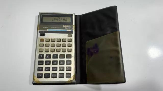 Vintage Casio FX-550 Scientific Calculator