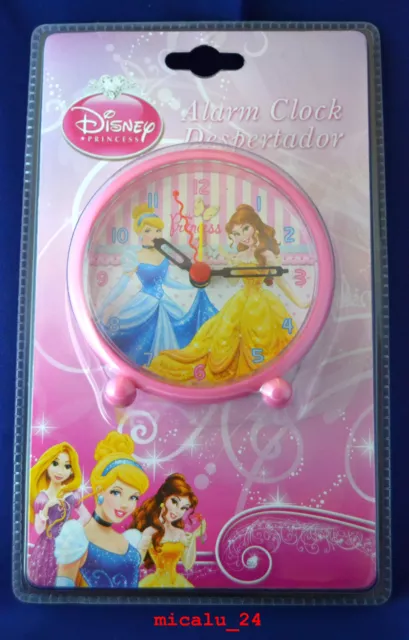 Disney Princess Alarm Wecker Kinderwecker Lernwecker Analog Uhr NEU OVP